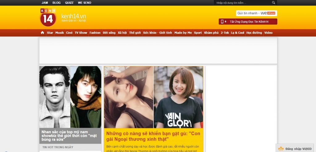 Top 10 website Showbiz Việt được giới trẻ yêu thích nhất