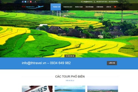 Thiết kế web du lịch