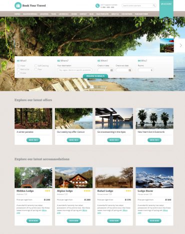 Theme du lịch WordPress, Website du lịch