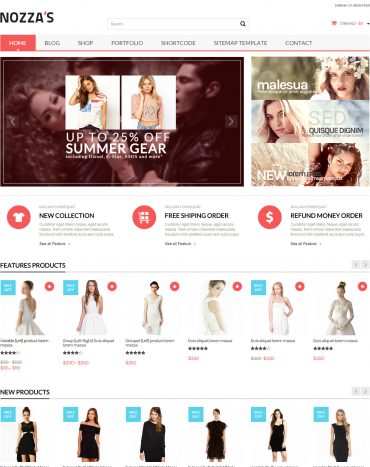 Shop thời trang WordPress theme