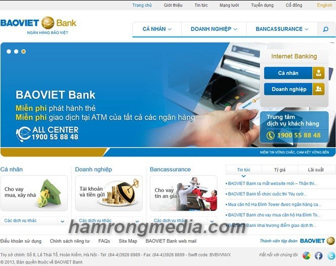 Thiết kế website ngân hàng – tài chính