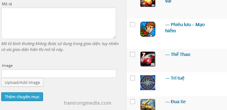 Tạo Feature image cho category trong WordPress