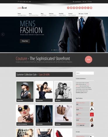 couture, shop thời trang, website bán hàng