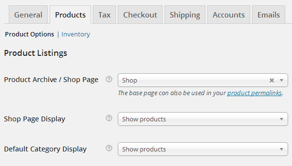Sử dụng setting product trong Woocommerce