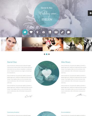 Wedding Vow - Wedding theme WordPress, mẫu website đám cưới